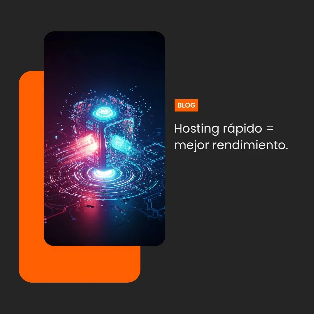 Hosting rápido = mejor rendimiento.